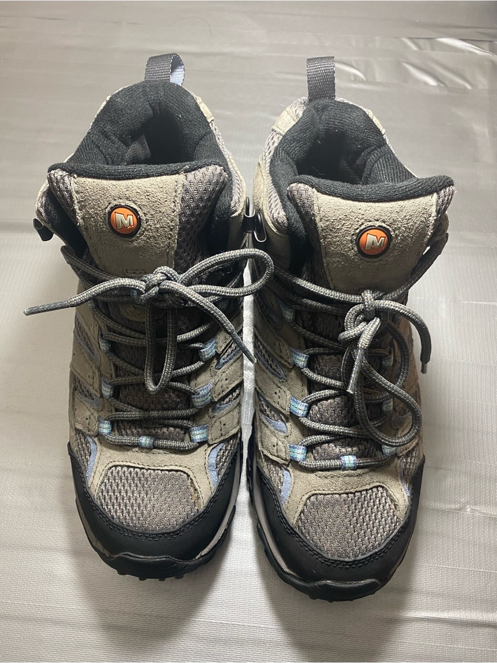 Merrell Women’s Hiking Shoes Gray/Black US 9.5 Wide Lace-Up J06054W